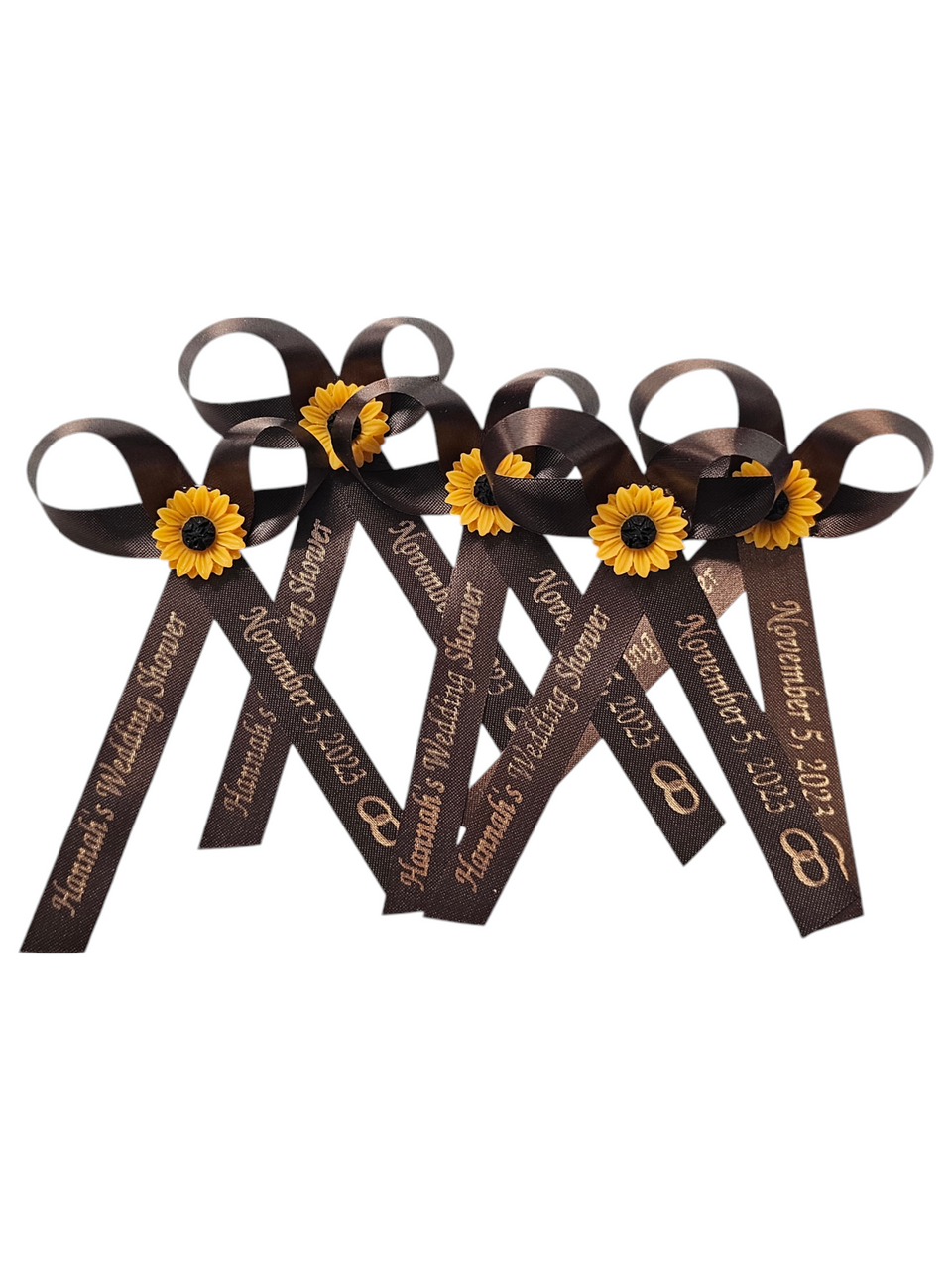 Personalized Ribbon Pins - Pack of 20